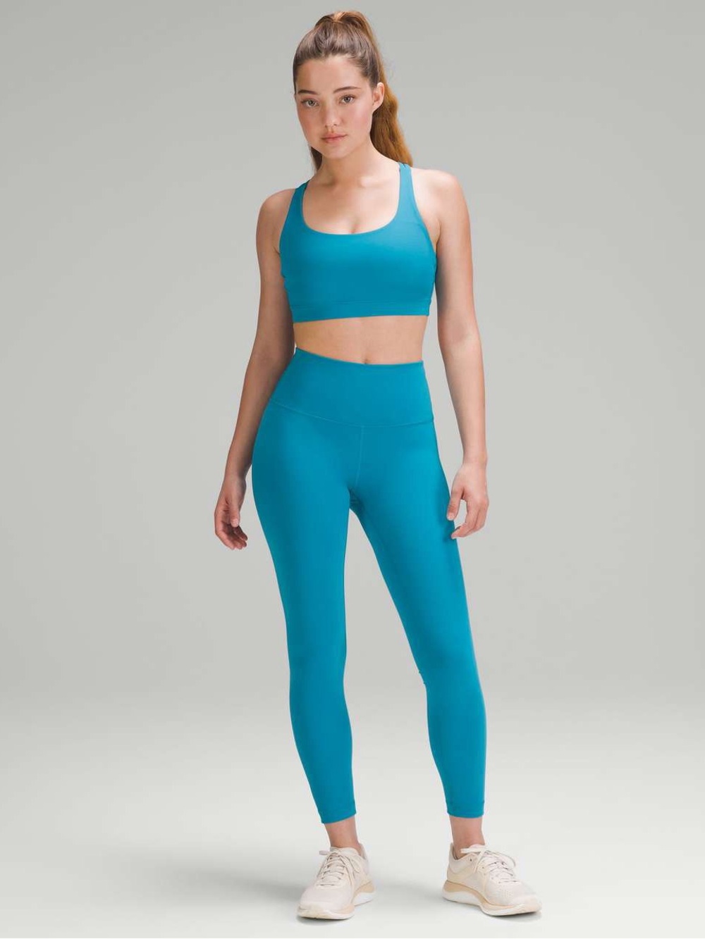 Lululemon Hawaiian Blue Wunder Train Leggings Size 6